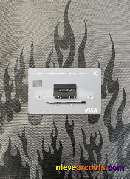 Algeria Crédit Populaire d’Algérie visa card photolook